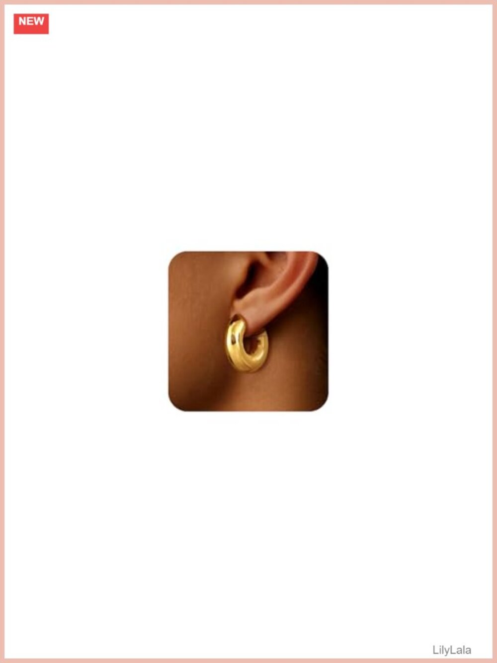 Chunky Gold Plated Hoop Earrings Waterdrop Teardrop Twisted Triple Hoops